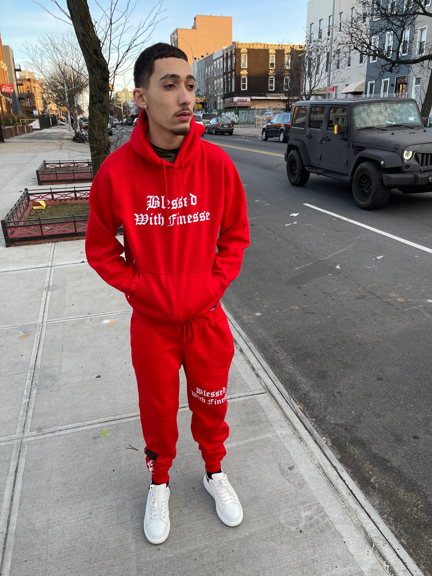 Red Pray For Me Sweatsuits